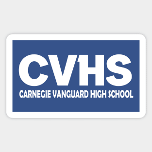 CVHS Carnegie Vanguard HS in White lettering Magnet